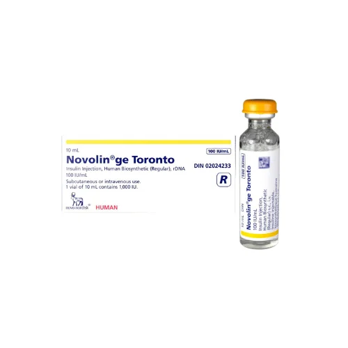 NOVOLIN GE TORONTO VIAL 10 ML 100 UNIDADES ML