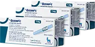 Three-month supply of Ozempic boxes