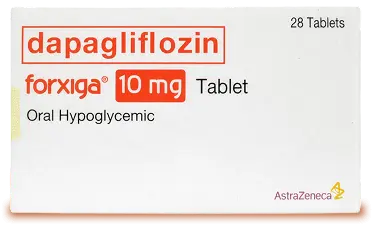 Forxiga dapagliflozin 10 mg tablet box
